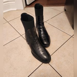 Pertini Genuine Leather Black Chelsea Boots